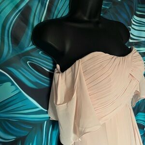 Mori Lee Strapless Light Pink Dress